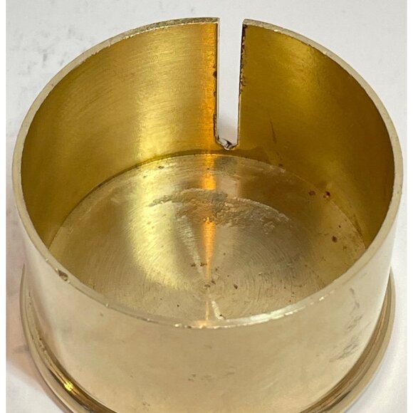 Solid Brass Round Lid & Base With Slot For Storage Or Collection - Picture 4 of 9